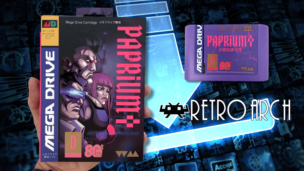 Bannière custom Paprium Retro Arch Retrogamer.cc