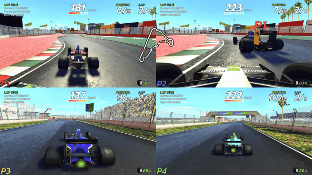 4PGP-Screenshot-4p-1024x576 4PGP : La fusion de Daytona USA et Virtua Racing arrive sur PS5 et PC