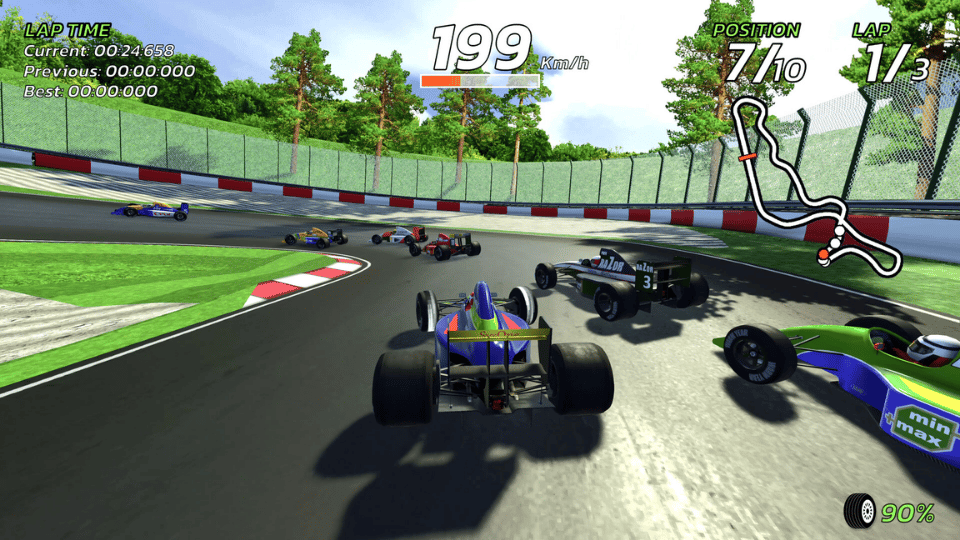 4PGP-Screenshot 4PGP : La fusion de Daytona USA et Virtua Racing arrive sur PS5 et PC
