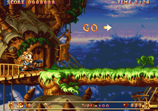 Midnight Wanderers Neo Geo screeenshot